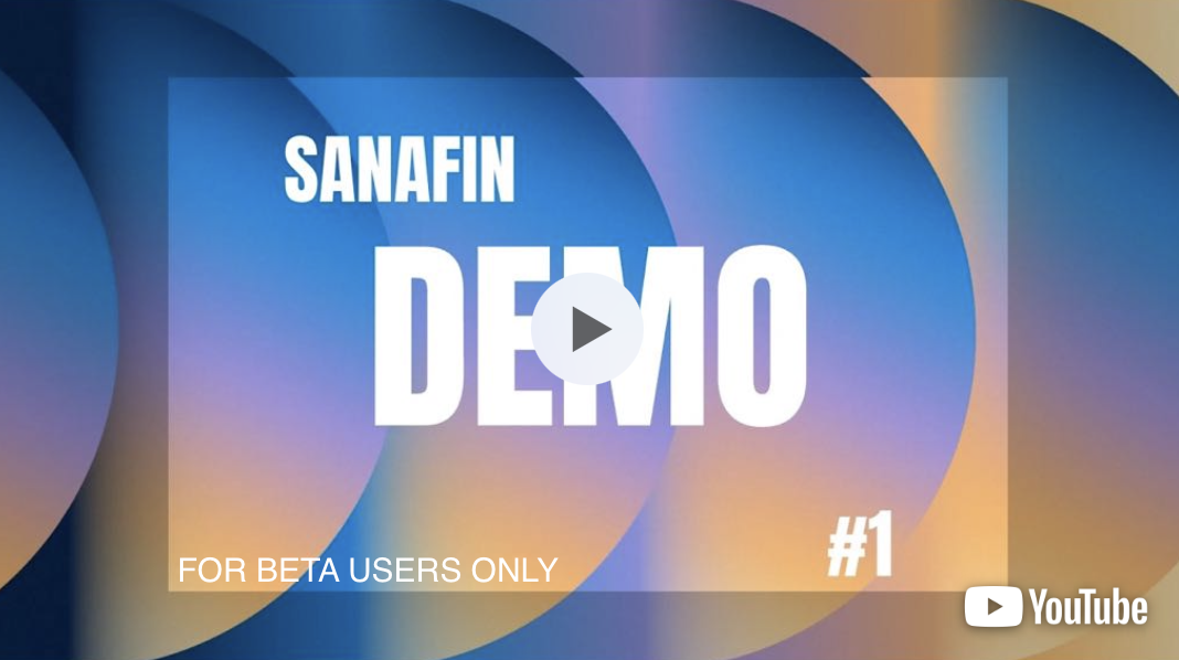 Sanafin demo video preview